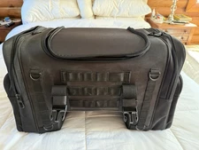 Saddleman Motorcycle Deluxe Tactical Rear Travel Bag Black