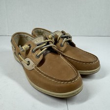 SPERRY Songfish 3-Eye Comfort Boat Shoe Linen Multi Women's Size 6