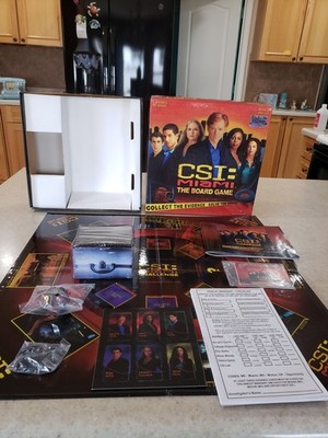 CSI Miami The Board Game 2005 New Open, Box Collect Evidence,  Solve The Crime 