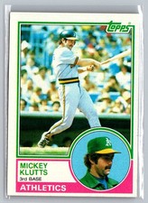 1983 Topps #571 Mickey Klutts