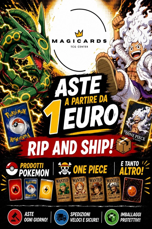 Live Magicards aste, carte, prodotti, rip and ship e tanto altro