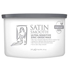 Satin Smooth Zinc Oxide Soft Wax Strip 400g 14 oz Can 1 Ounce Pack of 14 