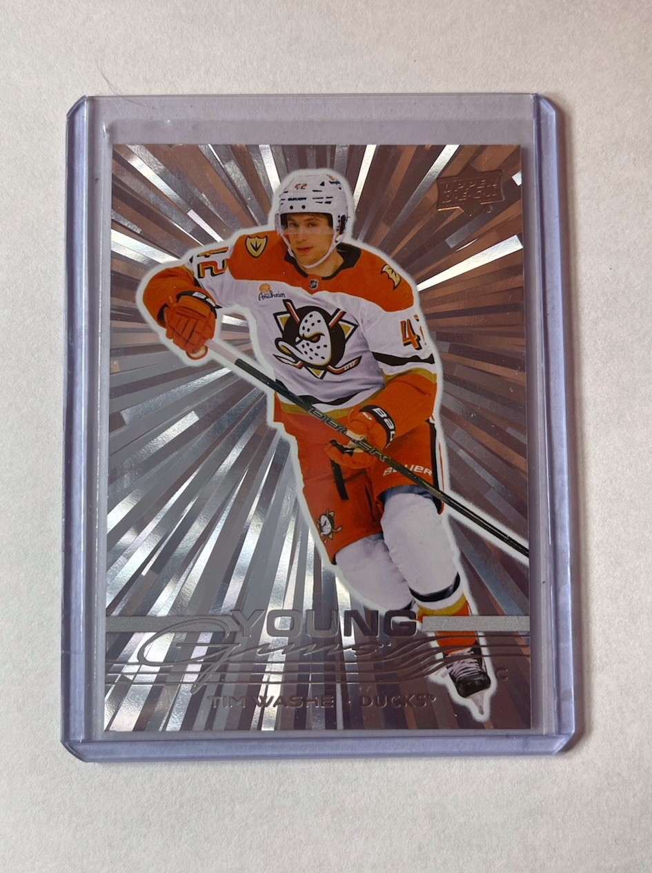 2025-26 Upper Deck Series 1 Young Guns Outburst TIM WASHE #206