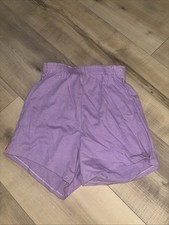 Vintage Russell Athletic Poly Cotton Lilac Shorts USA Made Size XS