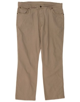 WRANGLER Herren Regular Fit Straight Freizeithose W40 L32 Beige Baumwolle CX06