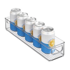 iDesign Slim Clear Plastic Storage Bin Organizer, Extra Long Small,