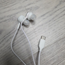 LOT of 50 Type-C Wired Earphones Headsets Braided Universal Cable Stereo White
