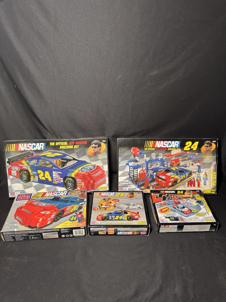 Lot Of 5 Jeff Gordon Mega Bloks Building Sets Part Of Mega Collection. - Image 2 of 4