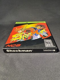 Shockman (TurboGrafx-16, 1992) Authentic BOX ONLY- RARE - Nice Condition!