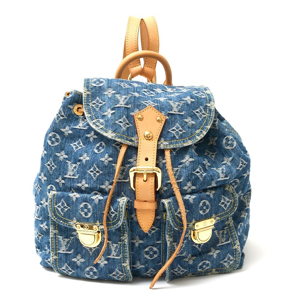 Louis Vuitton Sac Ad GM Monogram Denim Backpack M95056 661035