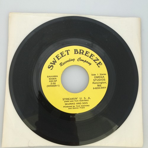 THE REEKERS: STREAKIN’ USA / NIGHTTIME OF MY LIFETIME 7" 45 Hangmen WHFS
