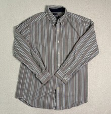 Chaps Ralph Lauren Preppy Dress Shirt M Multicolor Stripe Button Down