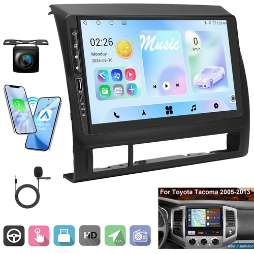 Plug Play Car Stereo Radio GPS Apple CarPlay Navi For Toyota Tacoma 2005-2015