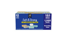 Member  s Mark Soft  Strong 2-Ply Premium Facial Tissues 12 Flat Boxes, 160 tiss