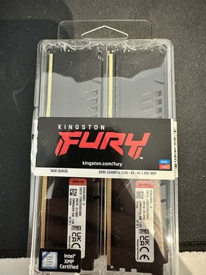 Kingston Fury Beast 16GB (2x8GB) 5600mt/S DDR5 CL40 RGB Schwarz DIMM Desktop