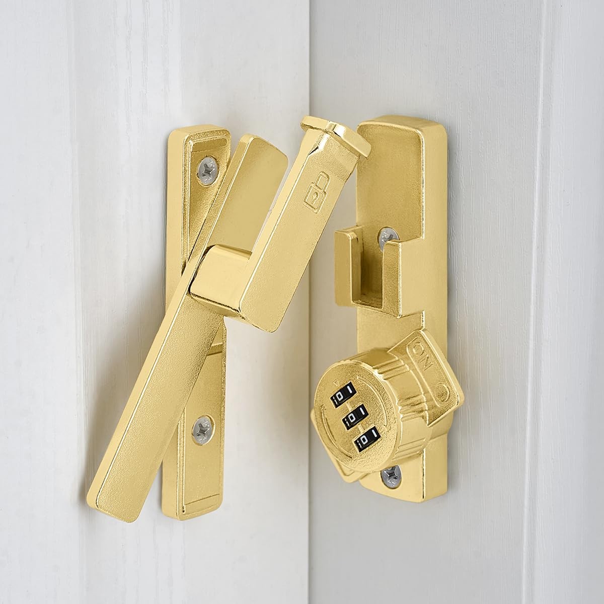 90 Degree Flip Latch Lock with Combination Lock for Barn Gate Garage Shed