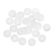 50 Pcs Natural Shell Button, 4 Hole Mother of Pearl Button 12.5mm Sewing Button