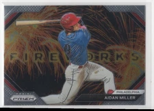 #1 Aidan Miller 2024 Prizm Fireworks Base Phillies