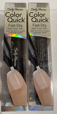 Lot of 2 Sally Hansen Nails Art Pens or Color Quick Fast Dry Nail Color Pens