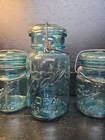 3 Vintage Ball Idea Sure Seall Jar Green With Wire Ball & Jar Lid — photo 2