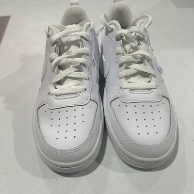 Size 6.5 (GS) - Nike Court Borough 2 Low Triple White