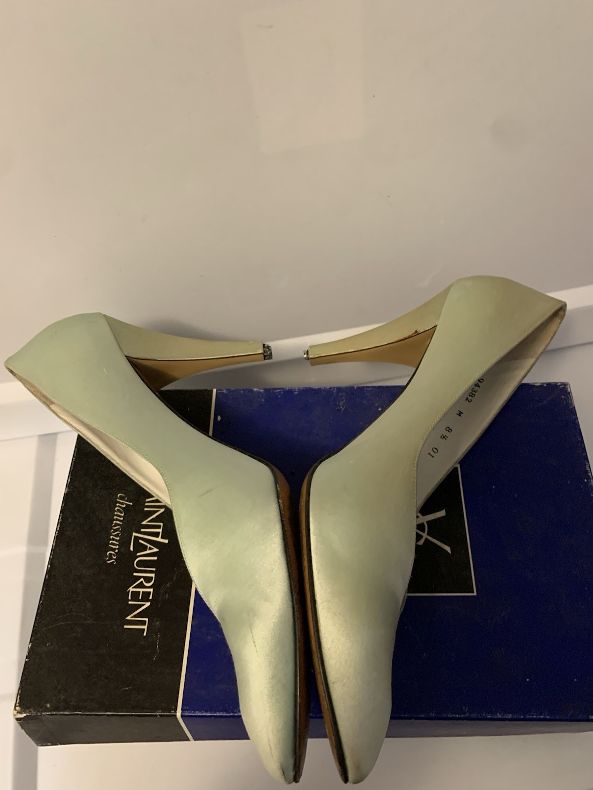 YVES SAINT LAURENT Womens Sz 8.5M Satin Heel thumbnail 12