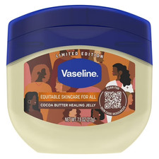 Vaseline Lock In Moisture Cocoa Butter Healing Petroleum Jelly for Dry Skin, 7.5
