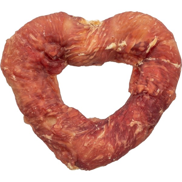 TRIXIE Denta Fun�Heart�con pechuga de pato, � 8 cm, 40 g 50 UNIDADES