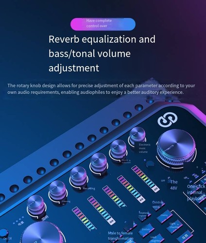 Senran ST60PRO Audio Interface Microphone Live Streaming/Singing Gear for Hosts - Afbeelding 17 van 45