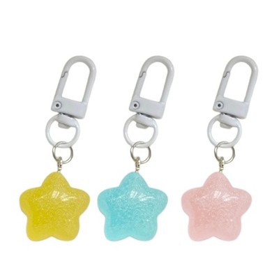 Cartoon Keychain Cute Star Keyring Plastic Material Suitable for Youthful Style