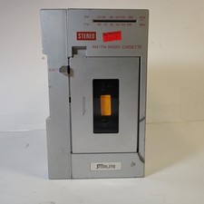 Vintage Starlite AM/FM Radio Cassette Player Portable Stereo - Need belts