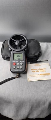 BTMeter BT-100 Digital Anemometer Wind Speed Meter w/ Case Tested