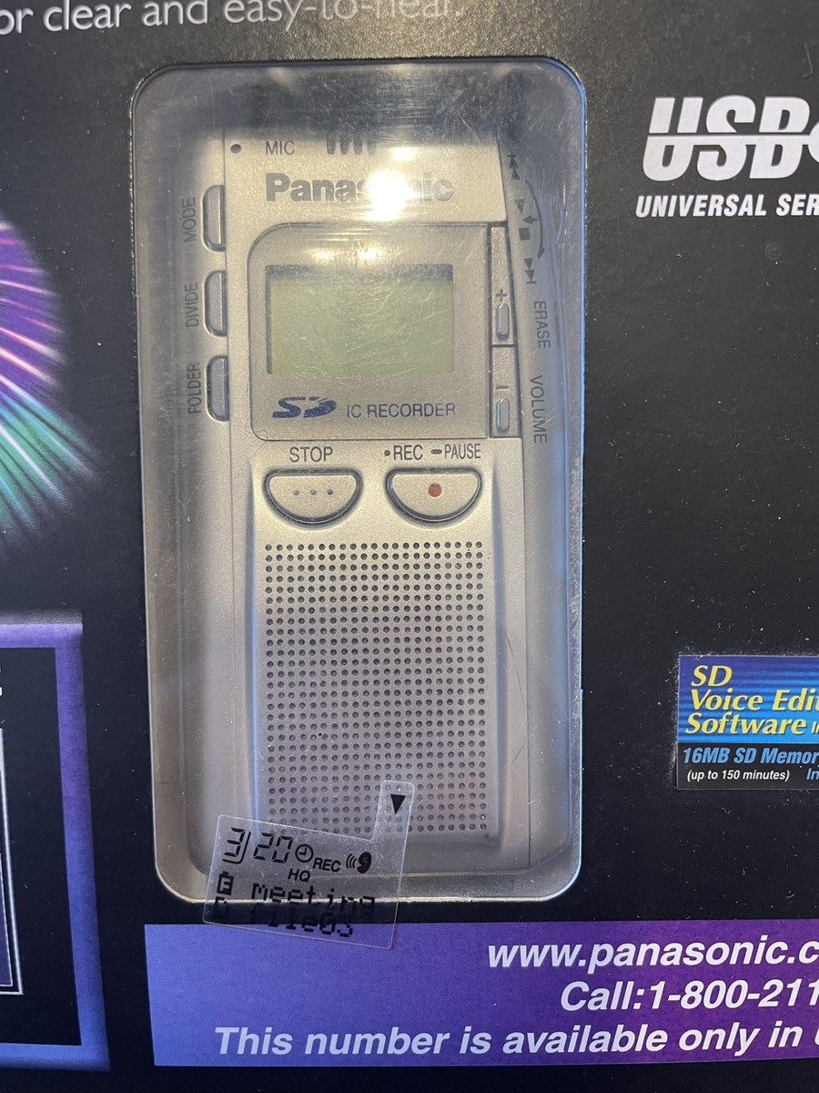 Panasonic RR-XR320 IC Recorder Brand New Sealed (Ghost hunting