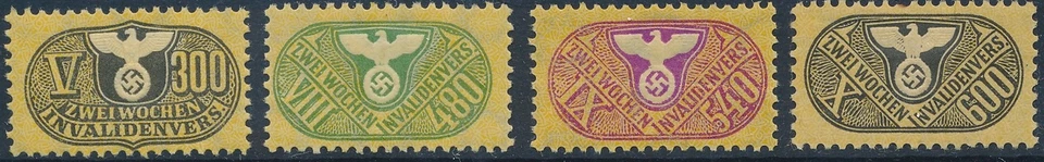 Stamp Germany Revenue WWII Fascism War War Era Medical Selection MNH - Image 3 of 3