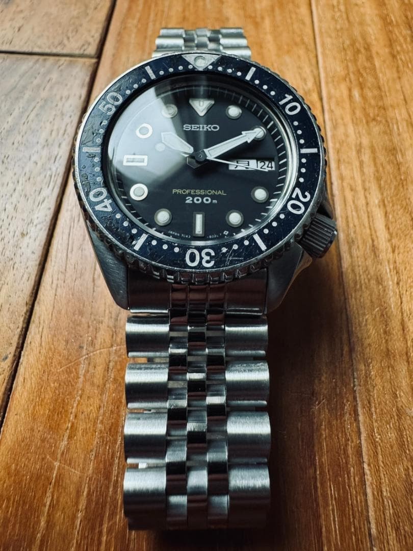 5247 1円～ SEIKO セイコー 7C43-6010 PROFESSIONAL 200m