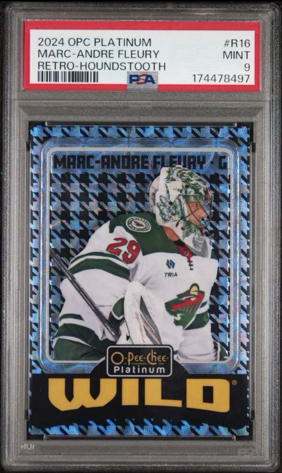 2024-25 O-Pee-Chee Platinum - Retro Marc-Andre Fleury #R16 Houndstooth /15
