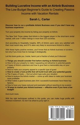 Carter - Buiding ucrative Income with an Airbnb Business - New paperba - X555z