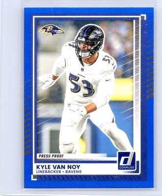 2025 Donruss #96 Kyle Van Noy Press Proofs Blue