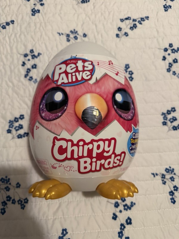 ZURU Pets Alive Chirpy Birds Interactive Hatchable Egg Toy, Ages 3+