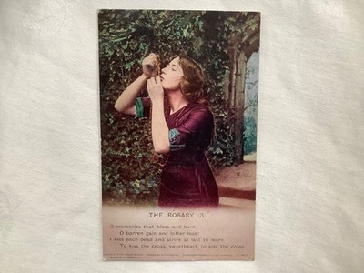 Der Rosenkranz (3) O Erinnerungen die segnen und brennen! Bamforth & Co. Ltd Liedpostkarte.