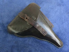 ORIGINAL GERMAN 1933 POLICE P08 LUGER HARDSHELL HOLSTER MAKER A.FISCHER BERLIN
