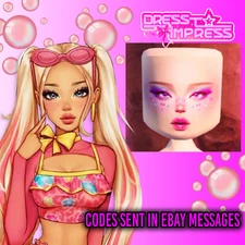 NEW Dress To Impress Bubble Gum Gal Doll DLC CODE Sent in DMs (CODE ONLY)