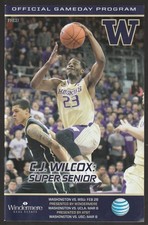 Washington Huskies 2/28-3/8/2014 official gameday program CJ WILCOX