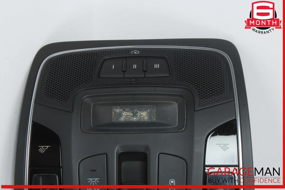 12-18 Audi A7 A6 Lámpara de luz domo interior superior delantera negra OEM Foto 2 de 4