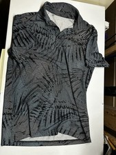 Under Armour Playoff Golf Polo Mens Small Blue White Design Performance