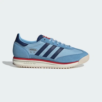 Adidas Originals SL 72 RS En Bleu Clair Et Bleu Foncé UK 8,5 - US 9 - EUR 42 2/3 - Photo 1/4