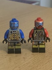 Lego Space figures SP043 Blue SP044 Red - UFO Droids (6979 6915 6836 6975 6829)