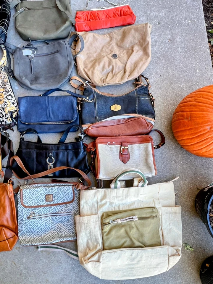 Lote 20 Bolsos de Mano Vintage Bolsos de Hombro Bolso sin asas Bandolera BOC Reliquia Vera Brad Foto 2 de 4