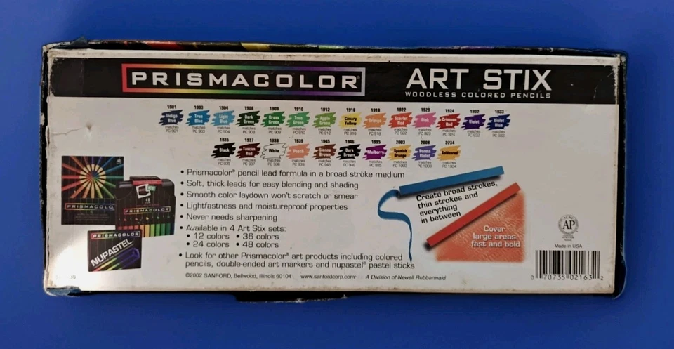 Lápices de colores prismacolor art stix sin madera 24 unidades Foto 2 de 3