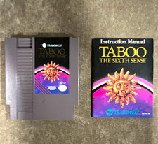 Tradewest Taboo: The Sixth Sense [Nintendo NES] 1989 Fortune-Telling w/ Manual